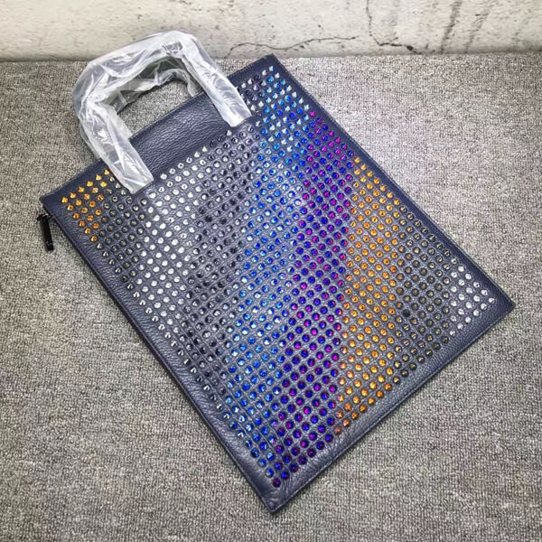 2017新作 VIPセール Christian Louboutin クリスチャン ルブタンコピー Trictrac Large Portfolio ☆トート 1165171M499